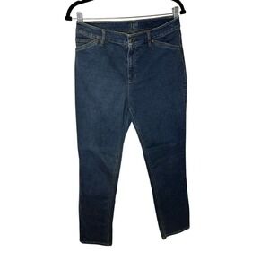 J Jill Womens Modern Slim Denim Jeans‎ Blue Cotton Blend Comfort Casual